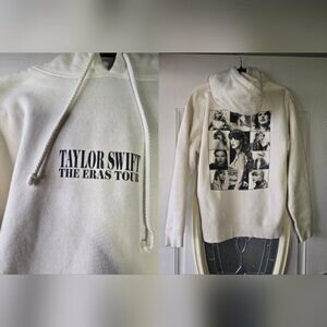 Taylor Swift The Eras Tour Official Hoodie – Size Medium, Cream